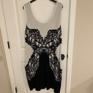 Lane Bryant Sexy Plus Size Dress Heavy Material Flattering 26/28 or 3x/4x